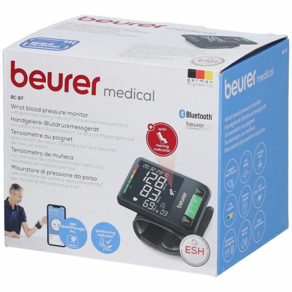 beurer Handgelenk-Blutdruckmessgerät BC 87 Bluetooth®